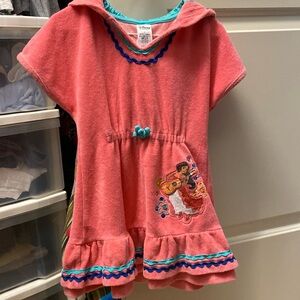 Disney princess swim cover up size 4